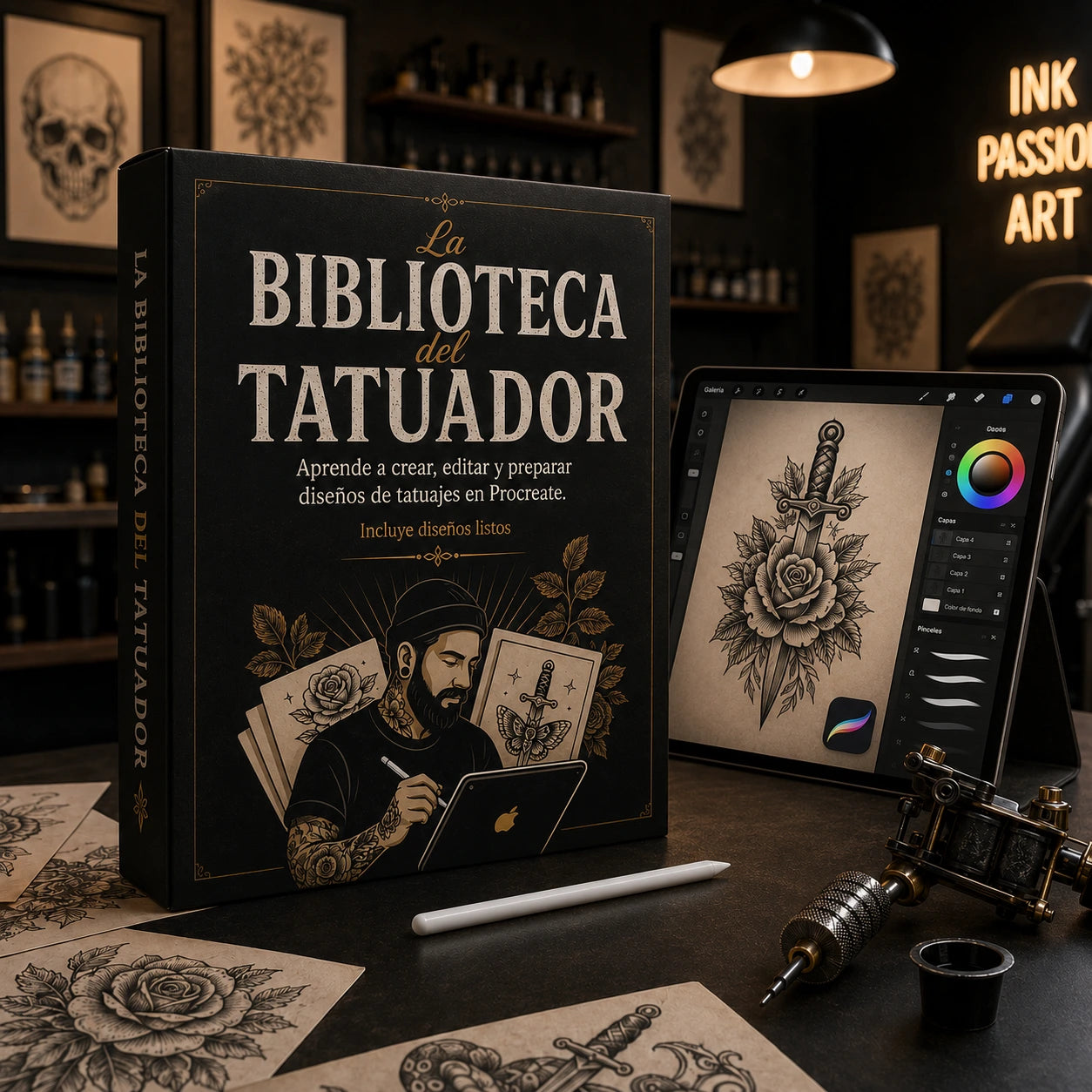 LA BIBLIOTECA DEL TATUADOR + 5 BONUS GRATIS